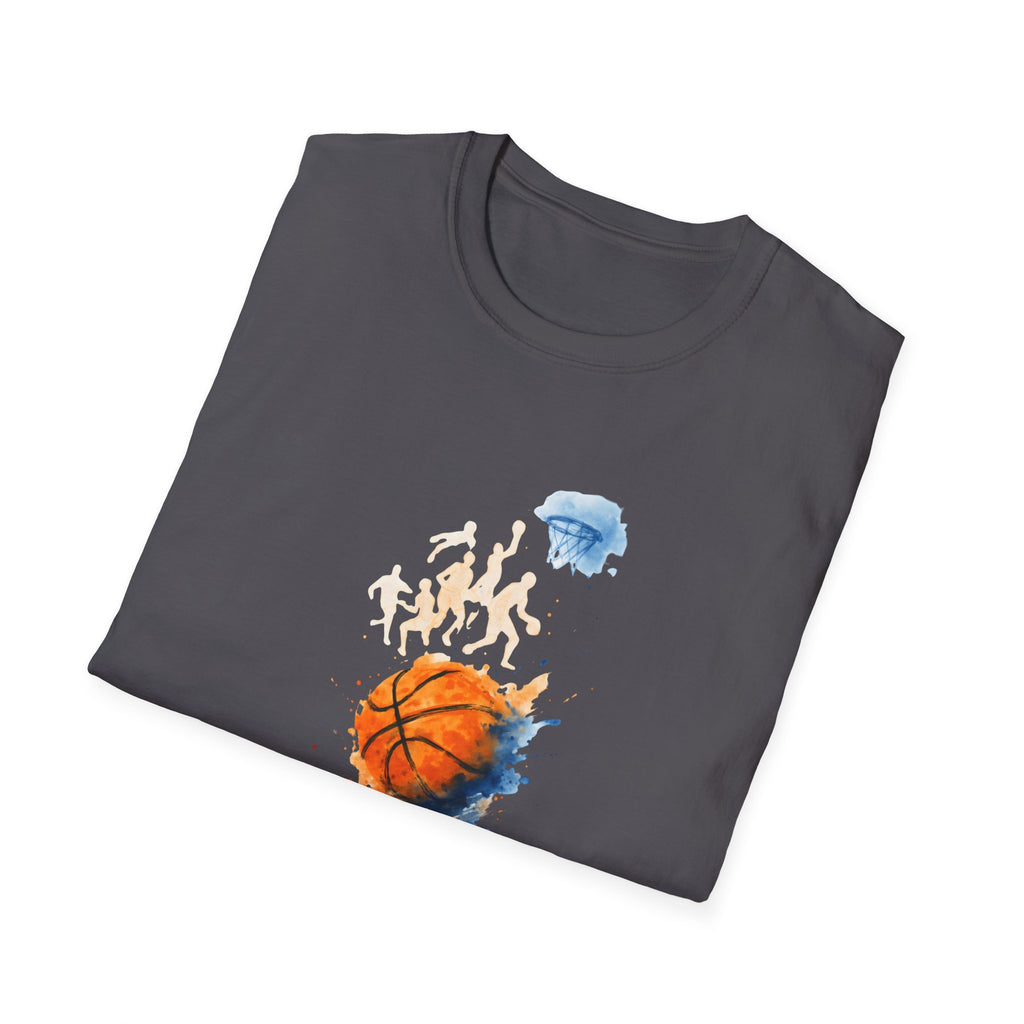 Watercolor basketball scene T-Shirt