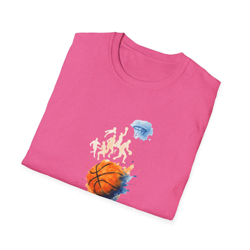 Watercolor basketball scene T-Shirt