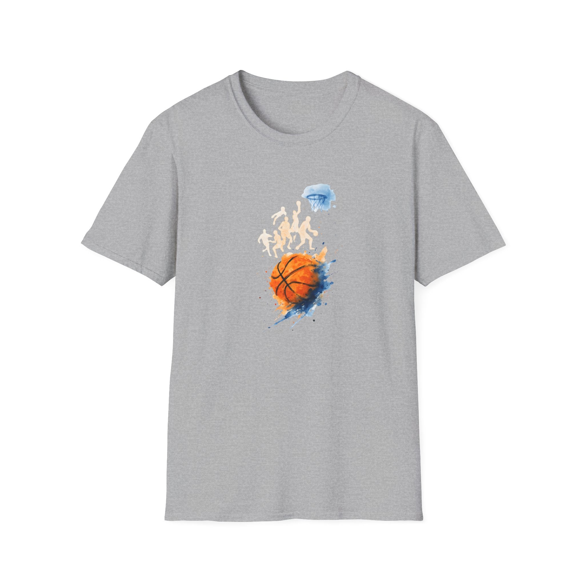 Watercolor basketball scene T-Shirt