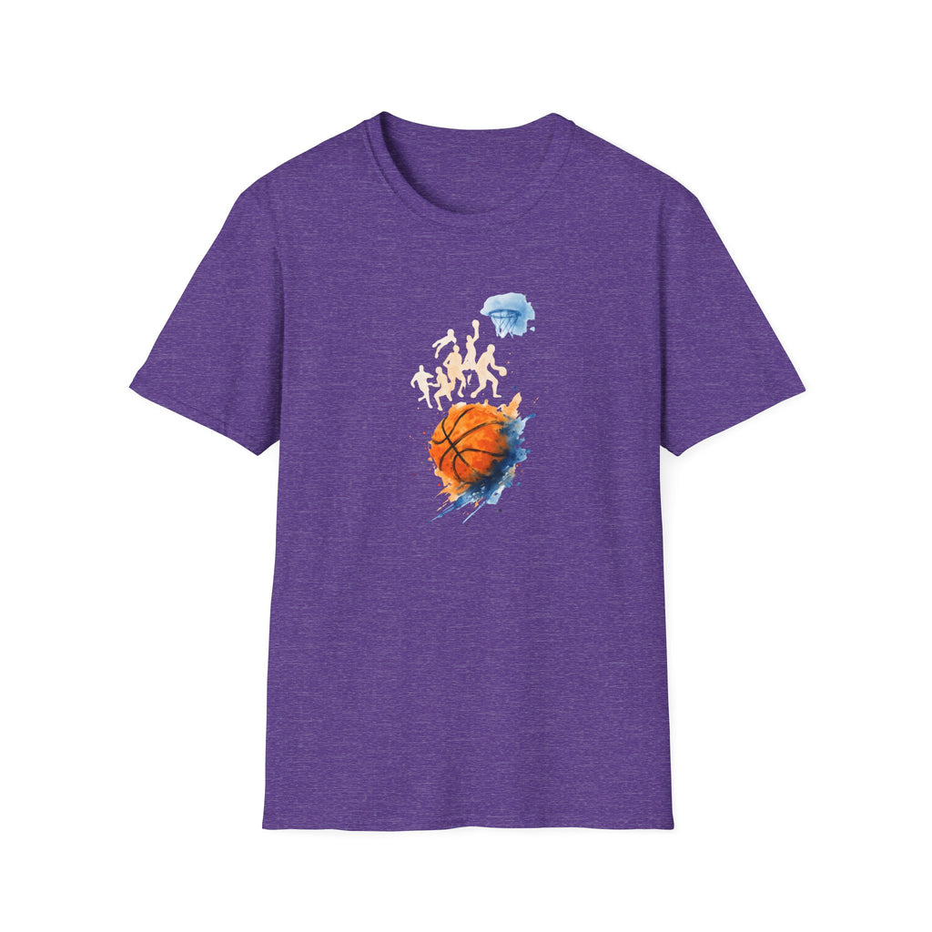 Watercolor basketball scene T-Shirt