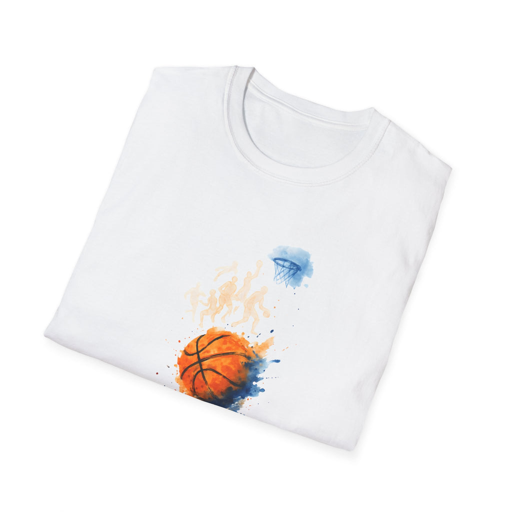 Watercolor basketball scene T-Shirt